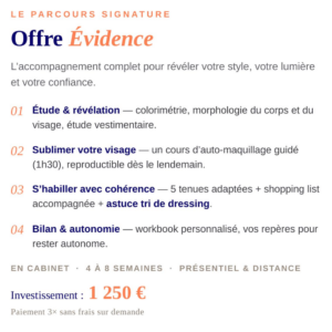 Le parcours signature : l'offre Évidence